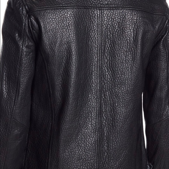 Mackage Men's Tobin Black Leather Bomber Jacket 36 - Picture 2 of 8
